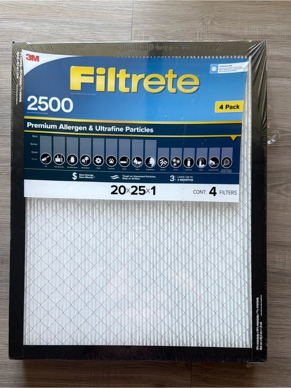 Filtrete 2500 Premium Allergen Air Filter - White